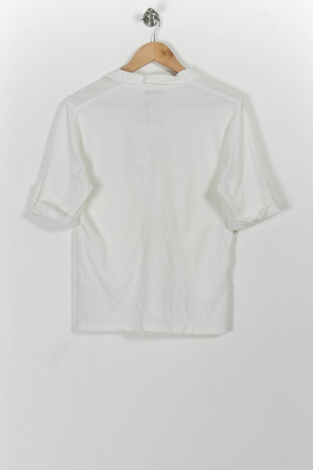 Polo Blanc - Taille L/40 de la marque Caroll | PARAD49155 - Vendu par Paradigme - Image 4