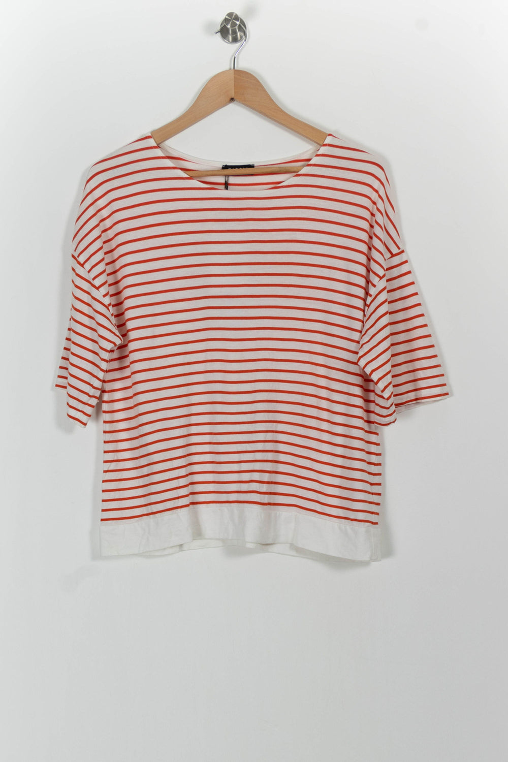 Tee-shirt Blanc et Rouge - Taille L/40 de la marque Caroll | PARAD49156 - Vendu par Paradigme - Image 2