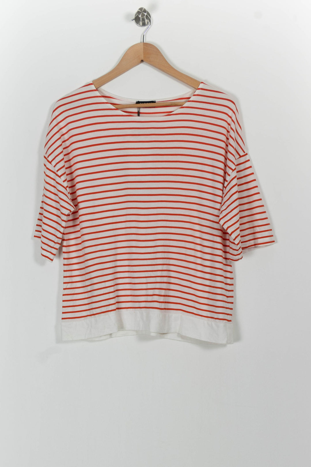 Tee-shirt Blanc et Rouge - Taille L/40 de la marque Caroll | PARAD49156 - Vendu par Paradigme - Image 2