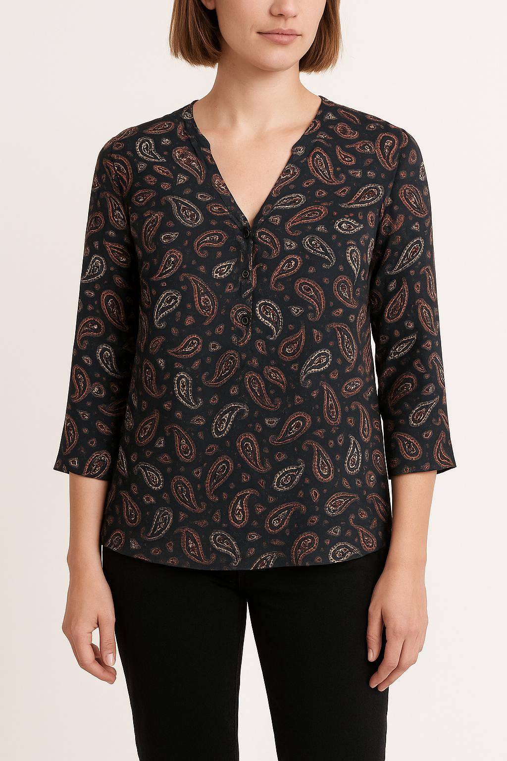 Blouse Bleu et Rouge - Taille S/36 de la marque Claudie Pierlot | PARAD49160 - Vendu par Paradigme - Image 1