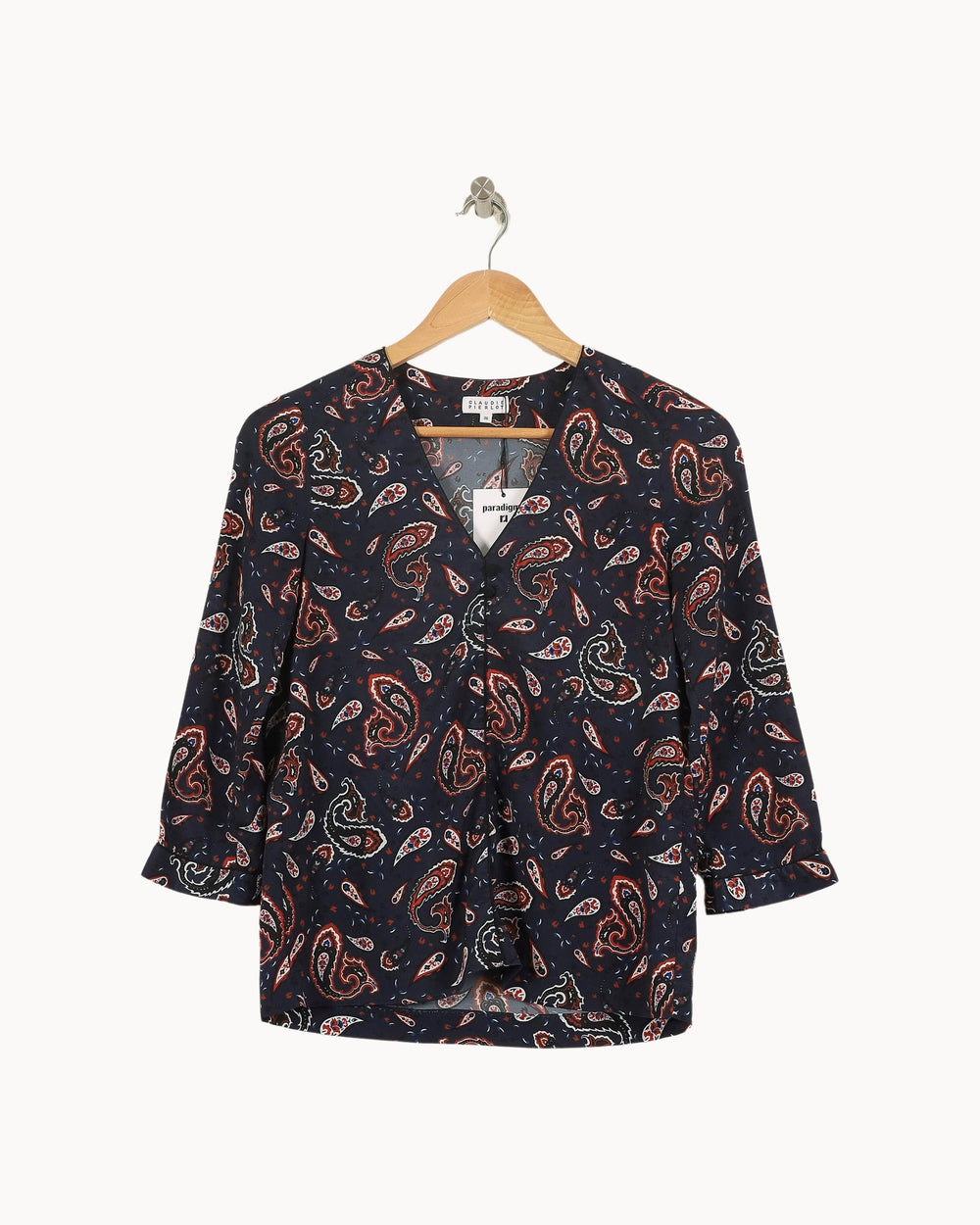 Blouse Bleu et Rouge - Taille S/36 de la marque Claudie Pierlot | PARAD49160 - Vendu par Paradigme - Image 2