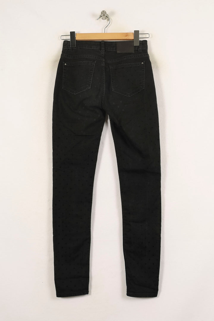 Jean Slim Noir - Taille S/36 de la marque Claudie Pierlot | PARAD49166 - Vendu par Paradigme - Image 4