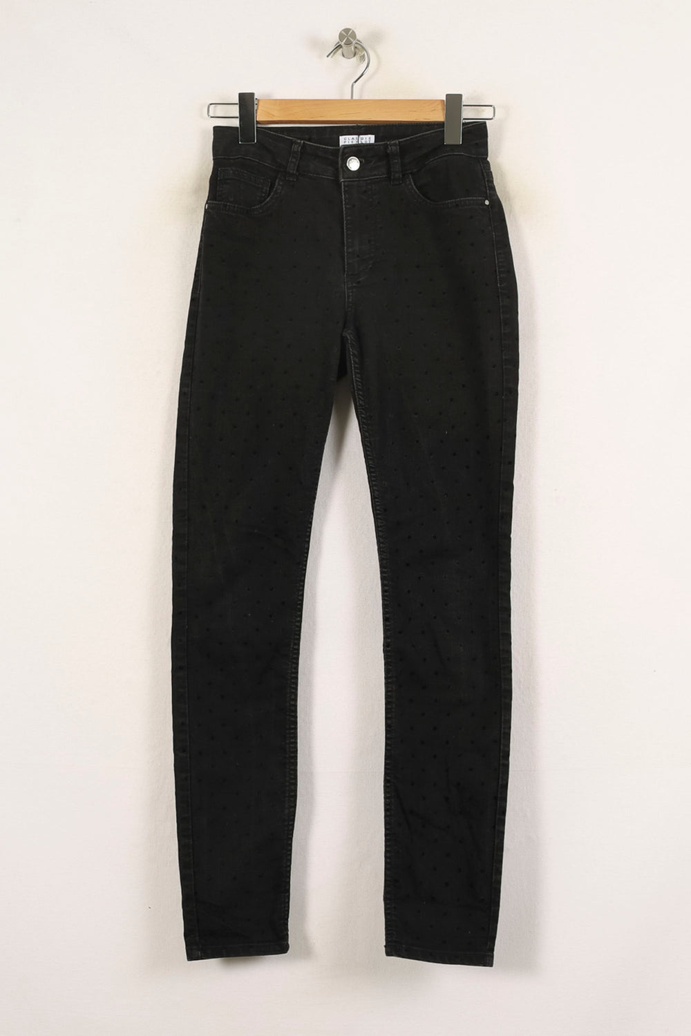 Jean Slim Noir - Taille S/36 de la marque Claudie Pierlot | PARAD49166 - Vendu par Paradigme - Image 2