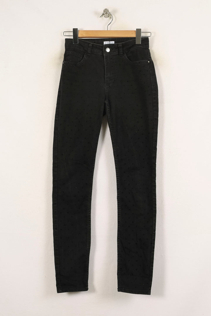 Jean Slim Noir - Taille S/36 de la marque Claudie Pierlot | PARAD49166 - Vendu par Paradigme - Image 2