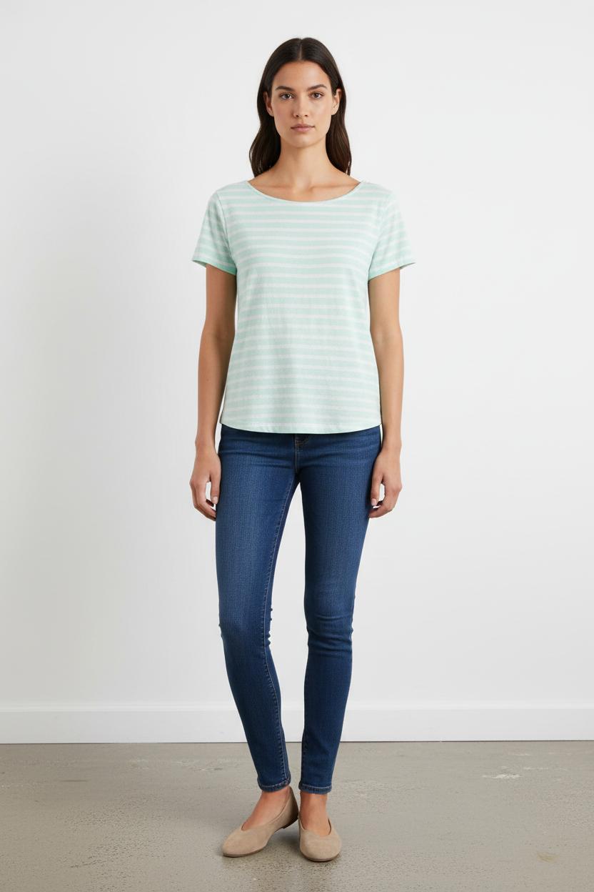 Tee-shirt Vert et Blanc - Taille M/38