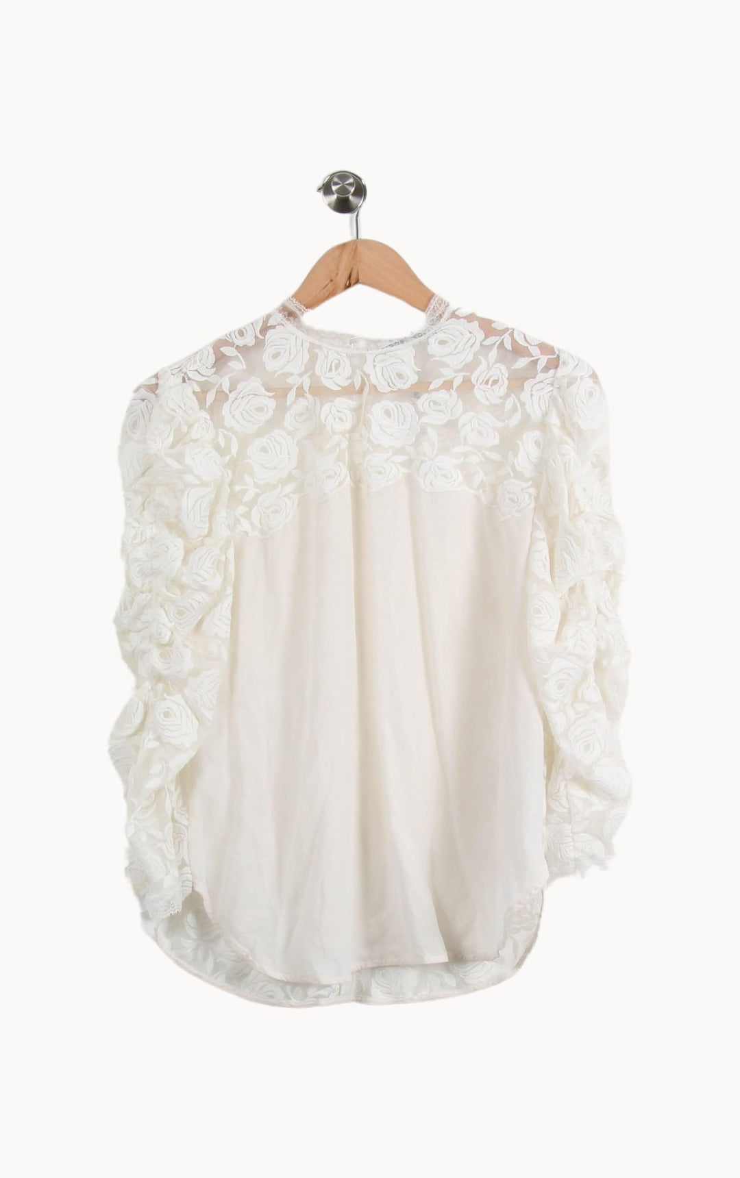 Blouse Blanche - Taille M/38 de la marque Sandro | PARAD49170 - Vendu par Paradigme - Image 2