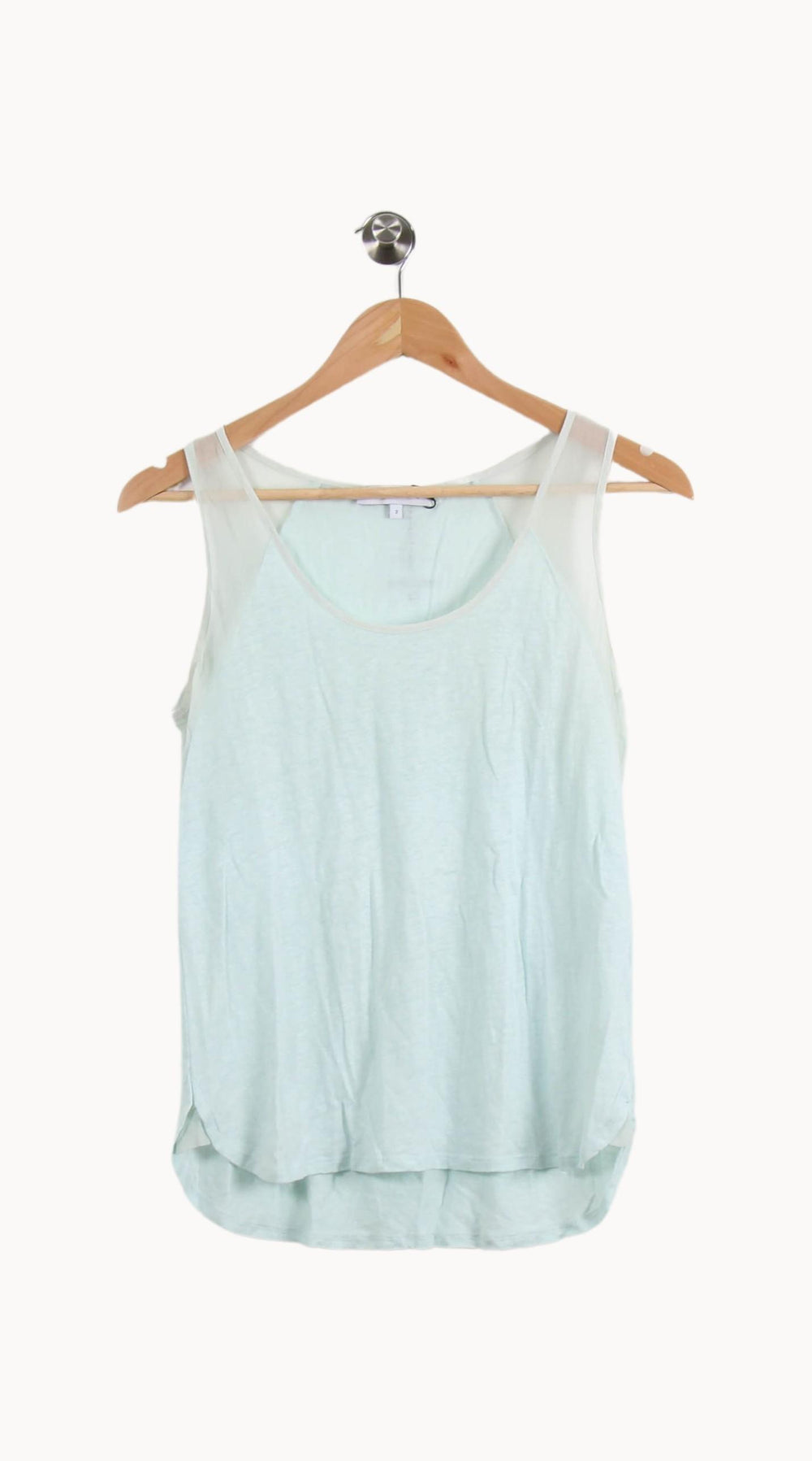 Débardeur Vert et Blanc - Taille M/38 de la marque Sandro | PARAD49171 - Vendu par Paradigme - Image 2