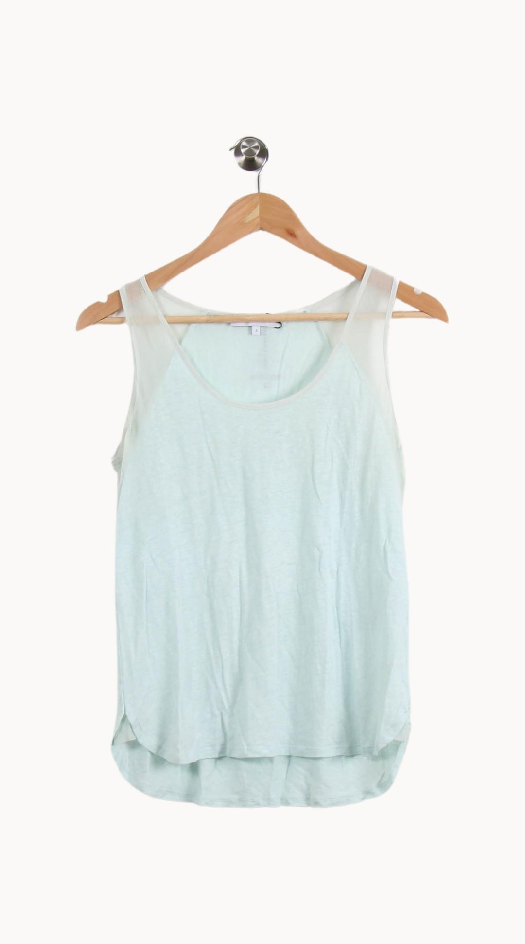 Débardeur Vert et Blanc - Taille M/38 de la marque Sandro | PARAD49171 - Vendu par Paradigme - Image 2
