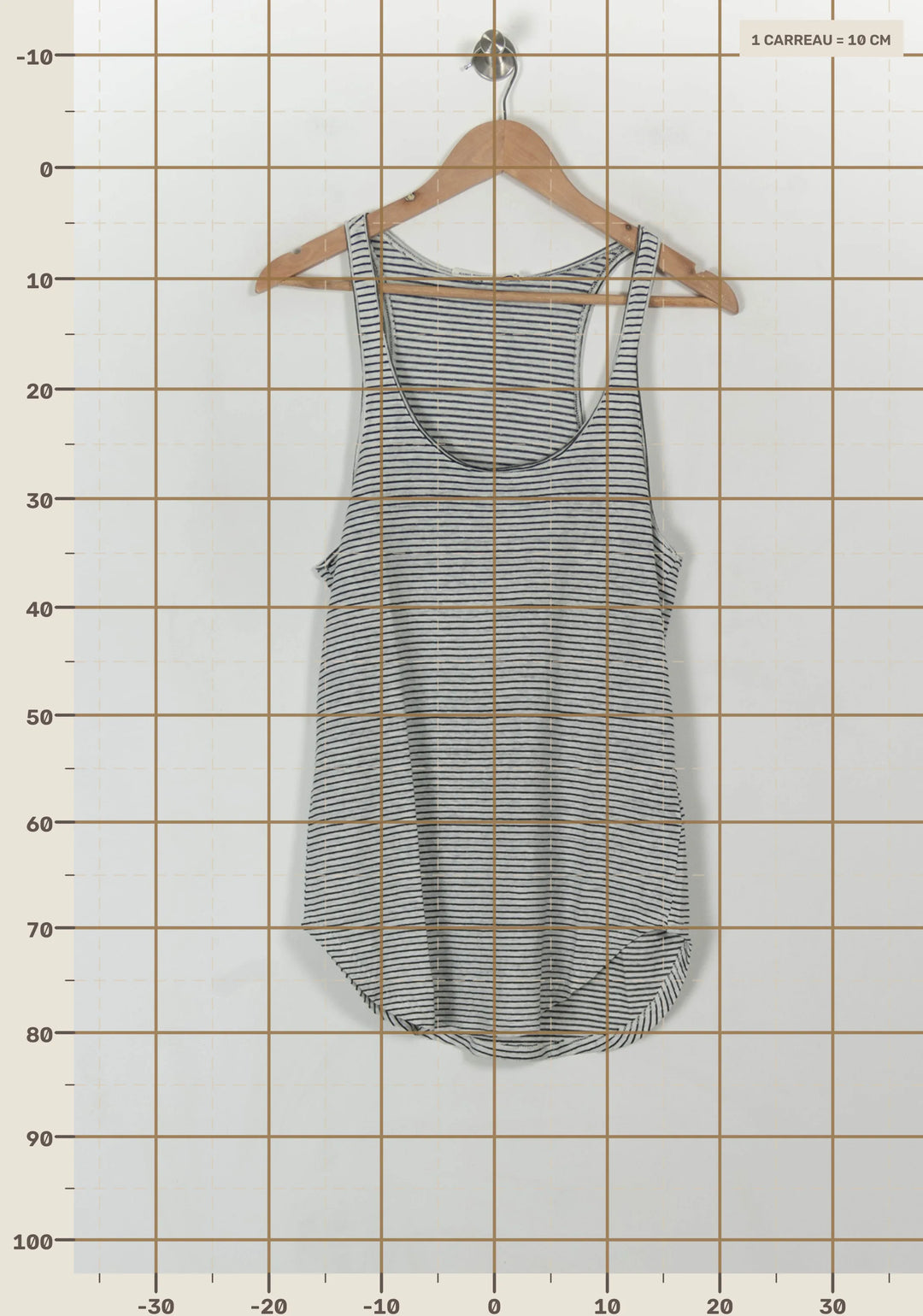 Débardeur Blanc et Noir - Taille L/40 de la marque Isabel Marant étoile | PARAD49184 - Vendu par Paradigme - Image 4