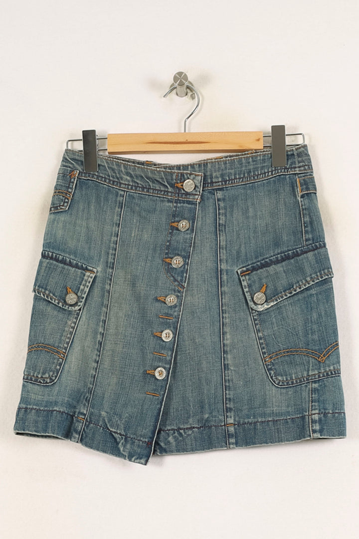 Jupe en Jean Bleue - Taille XS/34 de la marque Levi's | PARAD49185 - Vendu par Paradigme - Image 2