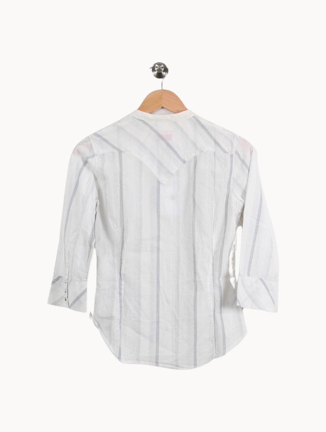 Chemise Blanche et Grise - Taille M/38 de la marque Levi's | PARAD49194 - Vendu par Paradigme - Image 4