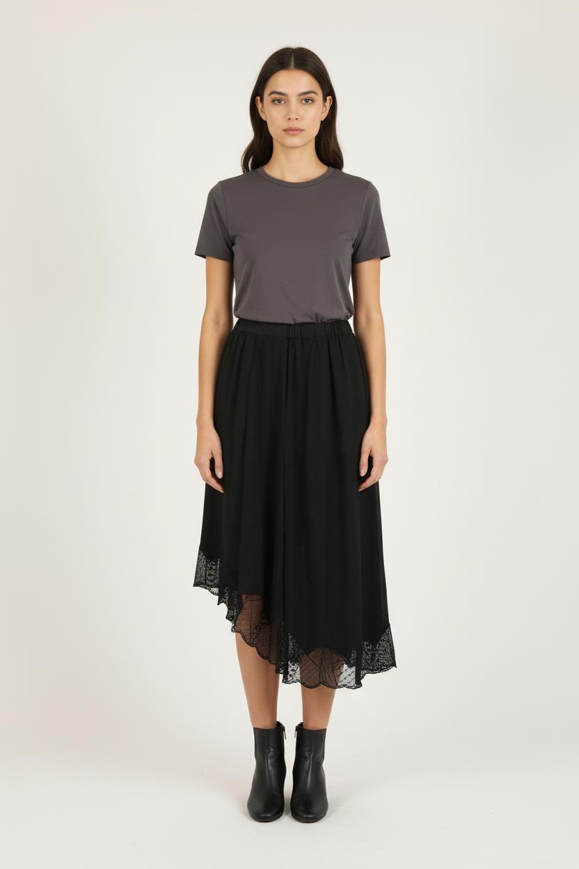 Jupe Midi Noire - Taille S/36 de la marque Zadig&Voltaire | PARAD49203 - Vendu par Paradigme - Image 1