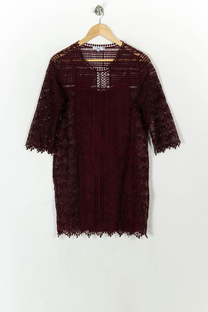 Robe Dentelle Violette - Taille XS/34 de la marque Suncoo | PARAD49208 - Vendu par Paradigme - Image 2