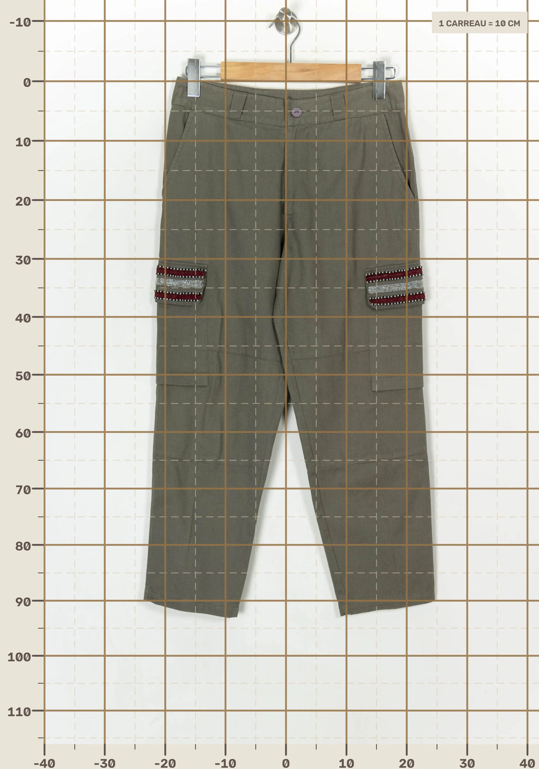 Pantalon Cargo Vert - Taille S/36 de la marque Stella Forest | PARAD49217 - Vendu par Paradigme - Image 4