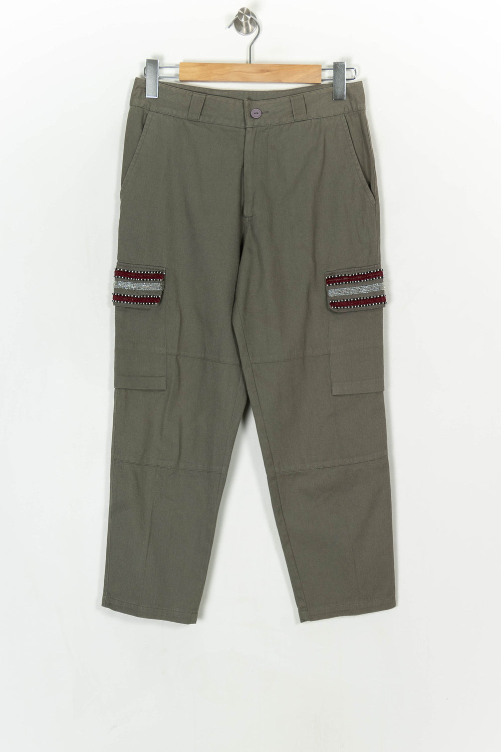 Pantalon Cargo Vert - Taille S/36 de la marque Stella Forest | PARAD49217 - Vendu par Paradigme - Image 2