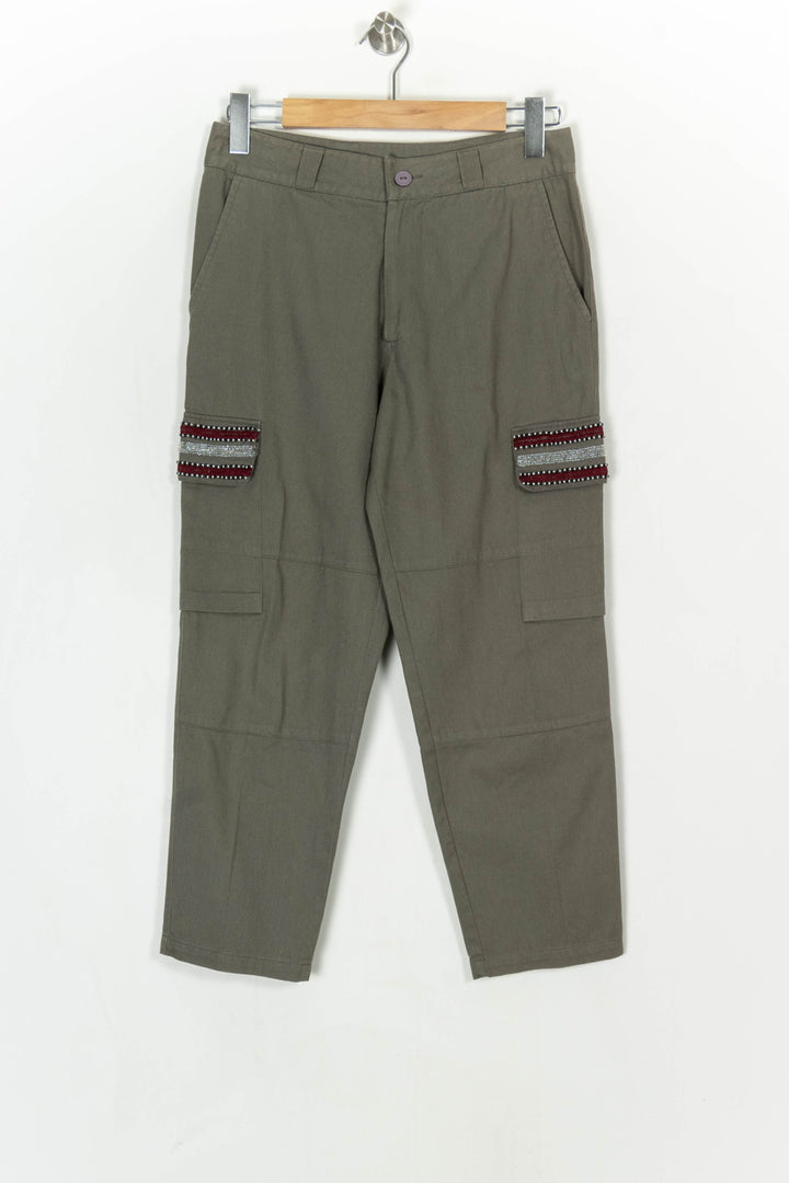 Pantalon Cargo Vert - Taille S/36 de la marque Stella Forest | PARAD49217 - Vendu par Paradigme - Image 2