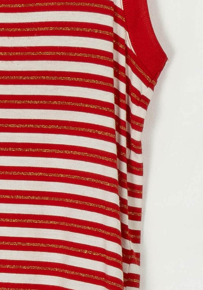 Débardeur Rayé Rouge et Blanc - Taille XS/34 de la marque ZAPA | PARAD49222 - Vendu par Paradigme - Image 3
