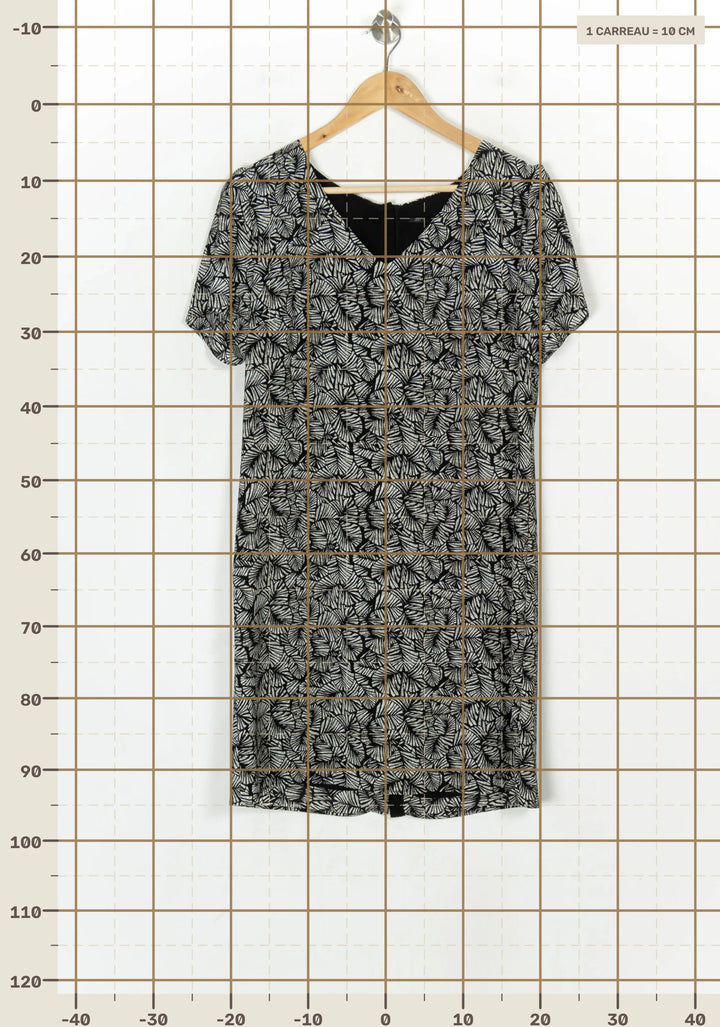 Robe Midi Noire et Blanche - Taille L/40 de la marque IKKS | PARAD49224 - Vendu par Paradigme - Image 4