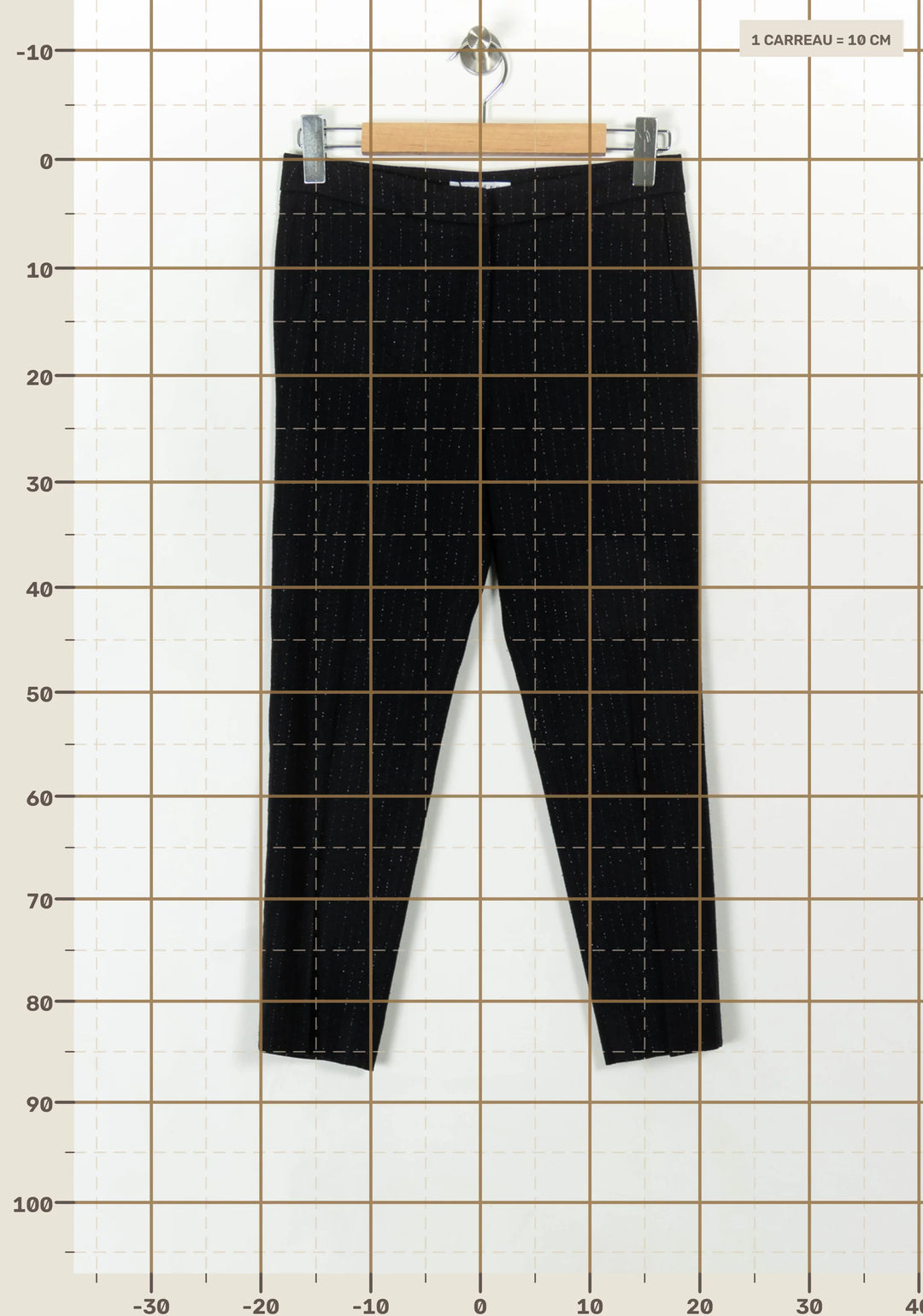 Pantalon Noir - Taille S/36 de la marque Sandro | PARAD49226 - Vendu par Paradigme - Image 4