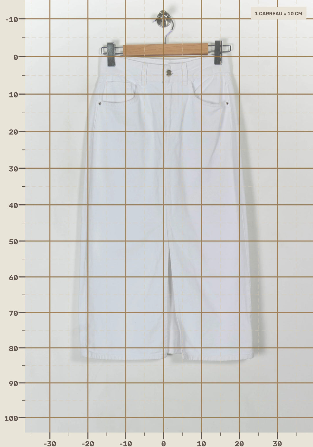 Jupe Longue Blanche - Taille M/38 de la marque ZAPA | PARAD49232 - Vendu par Paradigme - Image 4