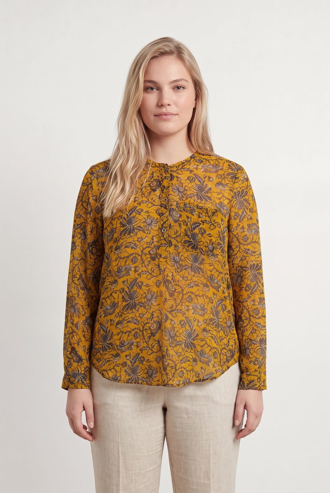 Blouse Orange et Noire - Taille XL/42 de la marque Isabel Marant étoile | PARAD49238 - Vendu par Paradigme - Image 1