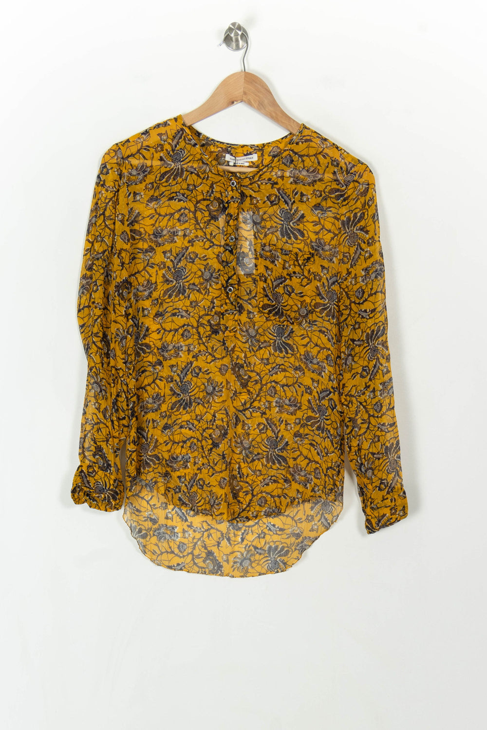 Blouse Orange et Noire - Taille XL/42 de la marque Isabel Marant étoile | PARAD49238 - Vendu par Paradigme - Image 2