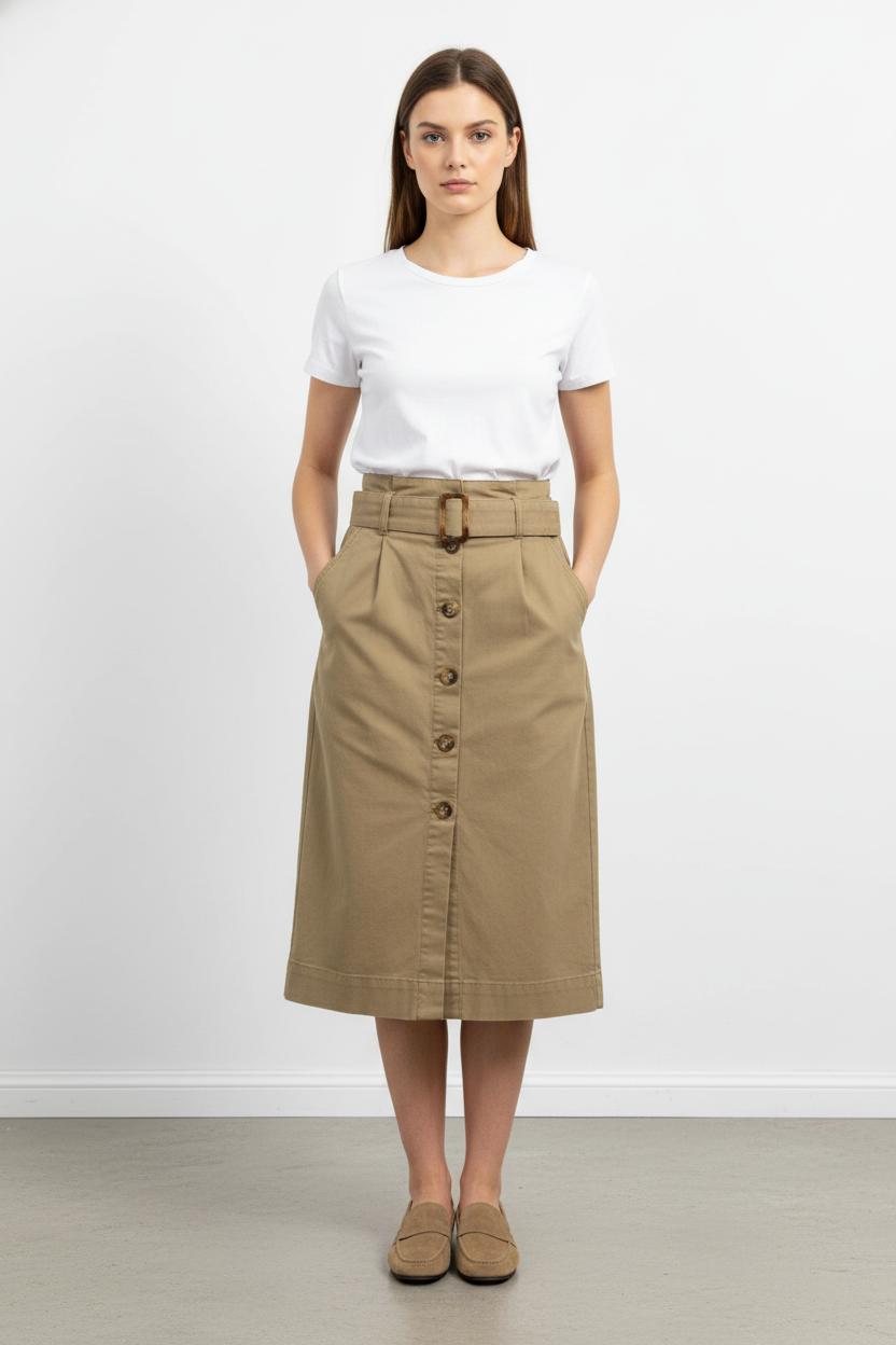 Jupe Crayon Beige - Taille S/36 de la marque Galeries Lafayette | PARAD49248 - Vendu par Paradigme - Image 1