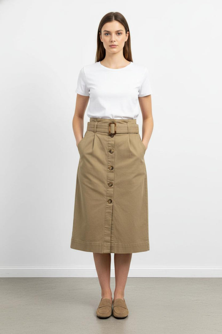 Jupe Crayon Beige - Taille S/36 de la marque Galeries Lafayette | PARAD49248 - Vendu par Paradigme - Image 1