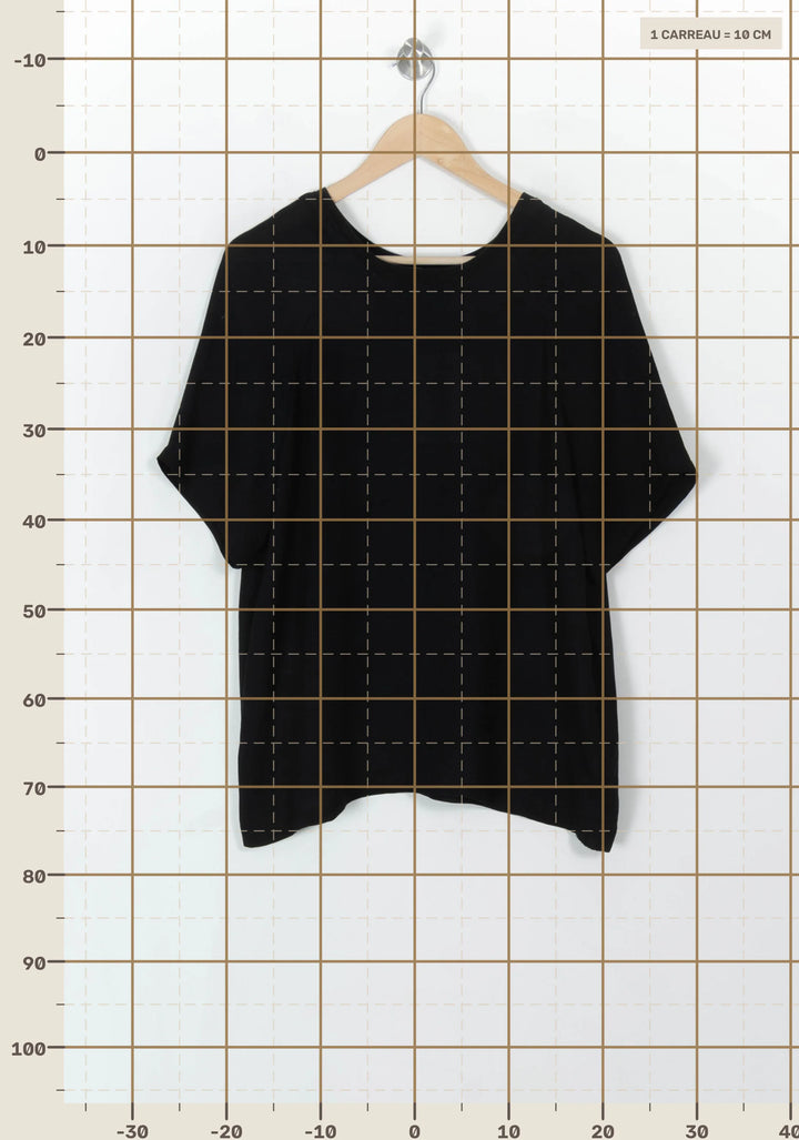 Blouse Noire - Taille M/38 de la marque American Vintage | PARAD49254 - Vendu par Paradigme - Image 4