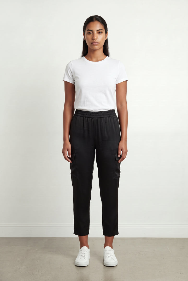 Pantalon Cargo Noir - Taille L/40 de la marque Claudie Pierlot | PARAD49259 - Vendu par Paradigme - Image 1