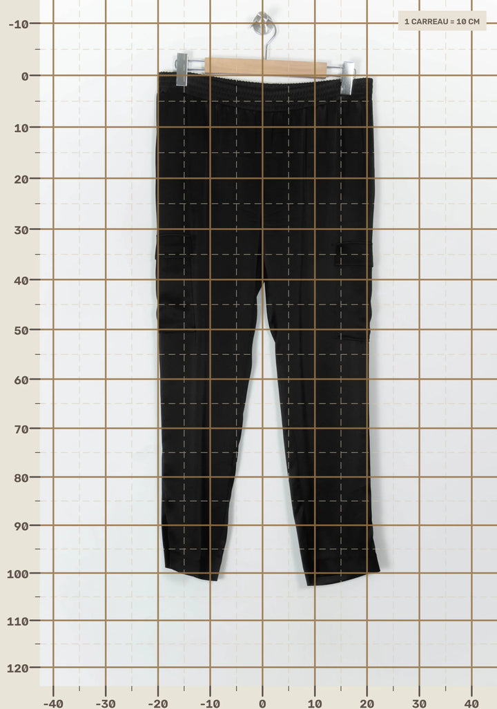Pantalon Cargo Noir - Taille L/40 de la marque Claudie Pierlot | PARAD49259 - Vendu par Paradigme - Image 4