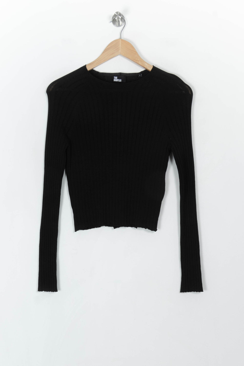 Pull Noir - Taille S/36 de la marque The Kooples | PARAD49275 - Vendu par Paradigme - Image 2