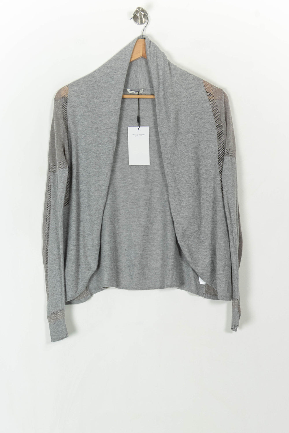 Cardigan Gris - Taille XS/34 de la marque IKKS | PARAD49277 - Vendu par Paradigme - Image 2