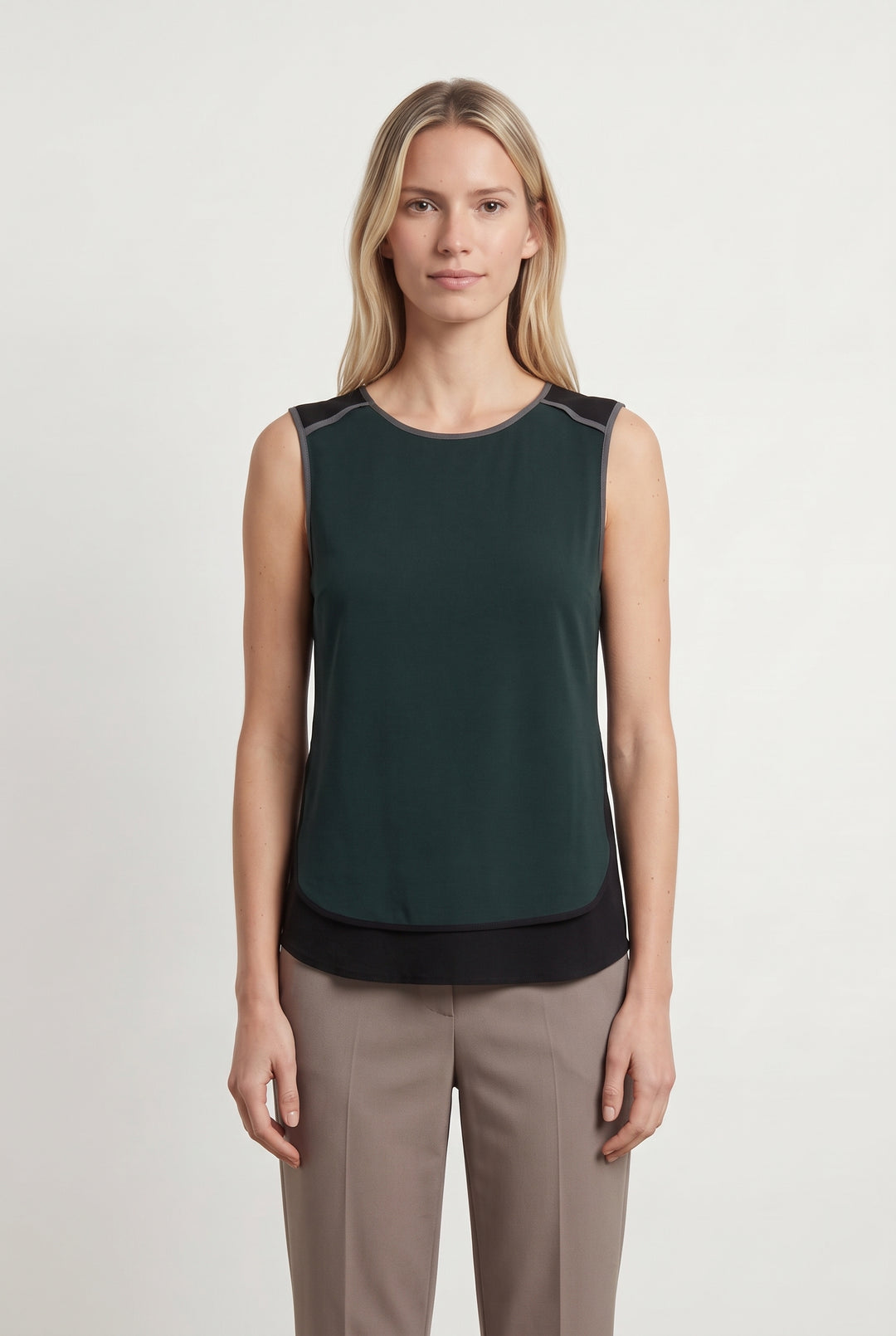 Débardeur Vert et Noir - Taille S/36 de la marque Sandro | PARAD49280 - Vendu par Paradigme - Image 1