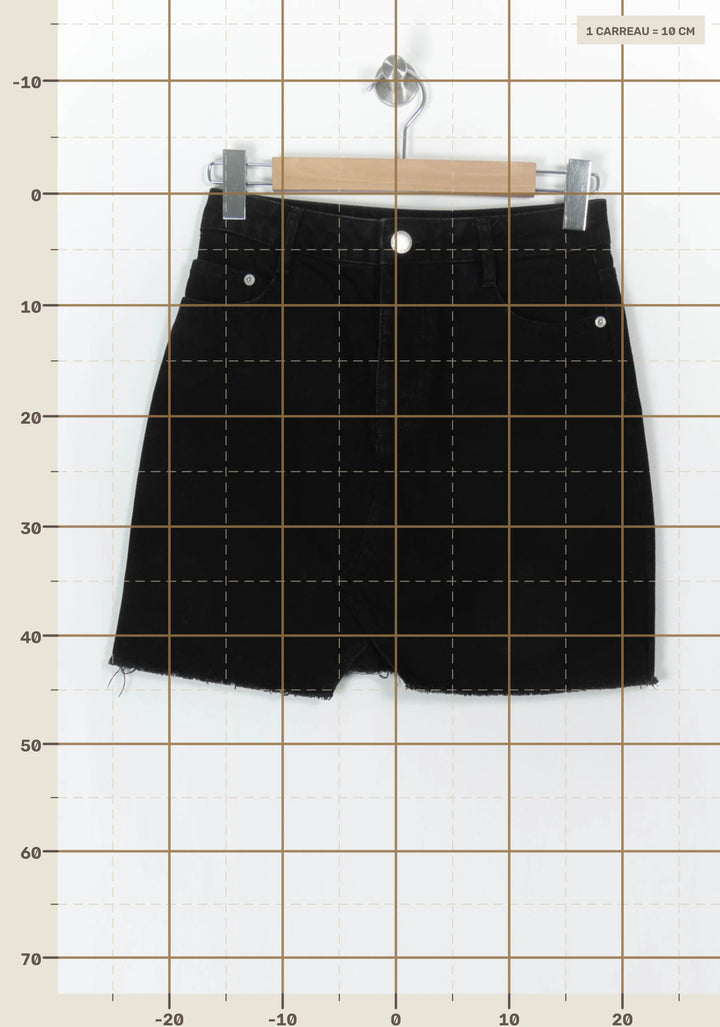 Jupe En Jean Noire - Taille M/38 de la marque Maje | PARAD49282 - Vendu par Paradigme - Image 4