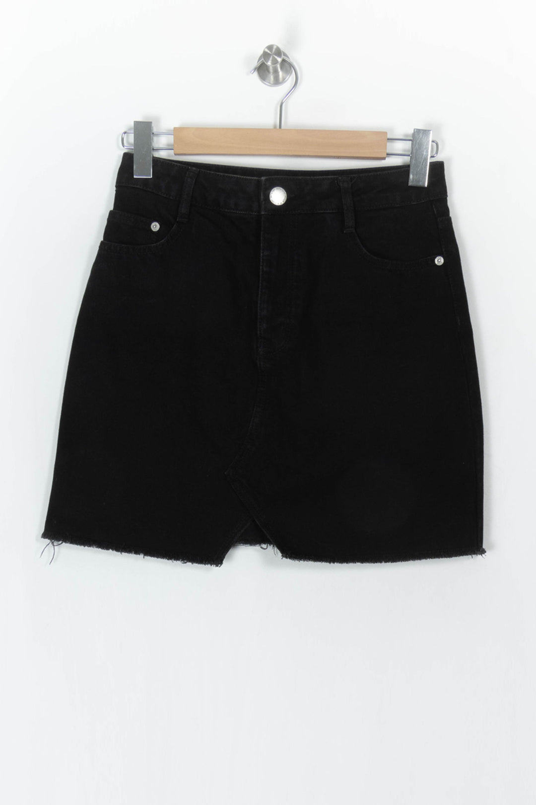 Jupe En Jean Noire - Taille M/38 de la marque Maje | PARAD49282 - Vendu par Paradigme - Image 2