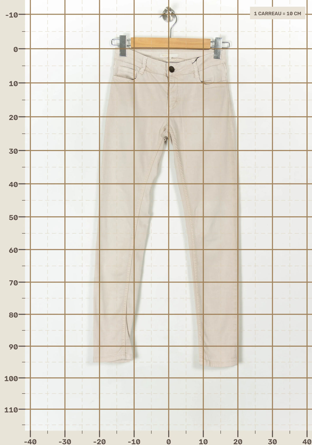 Jean Beige - Taille S/36 de la marque Maje | PARAD49283 - Vendu par Paradigme - Image 4