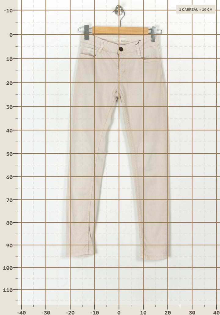 Jean Beige - Taille S/36 de la marque Maje | PARAD49283 - Vendu par Paradigme - Image 4