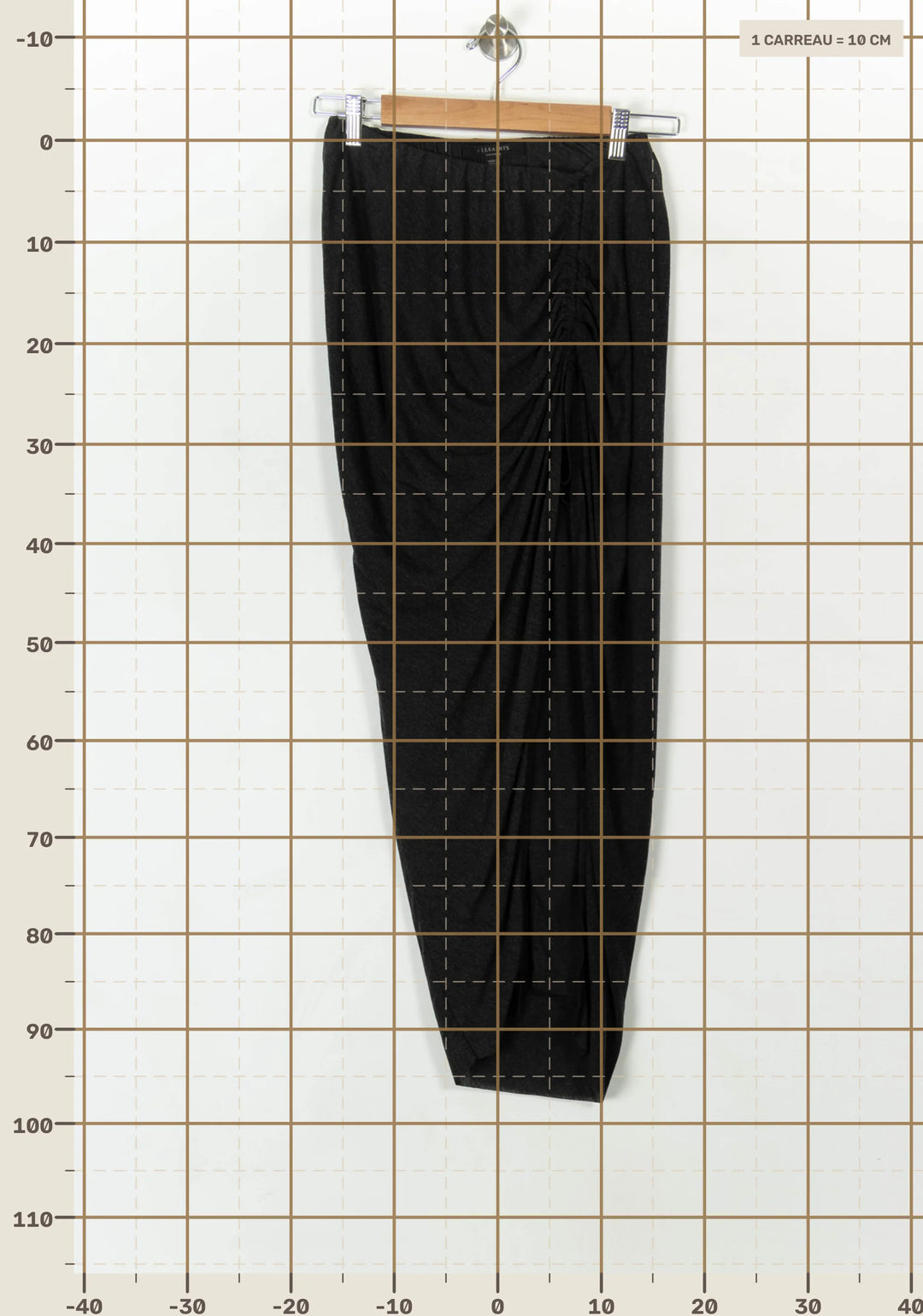 Jupe Longue Grise - Taille M/38 de la marque All Saints | PARAD49288 - Vendu par Paradigme - Image 4