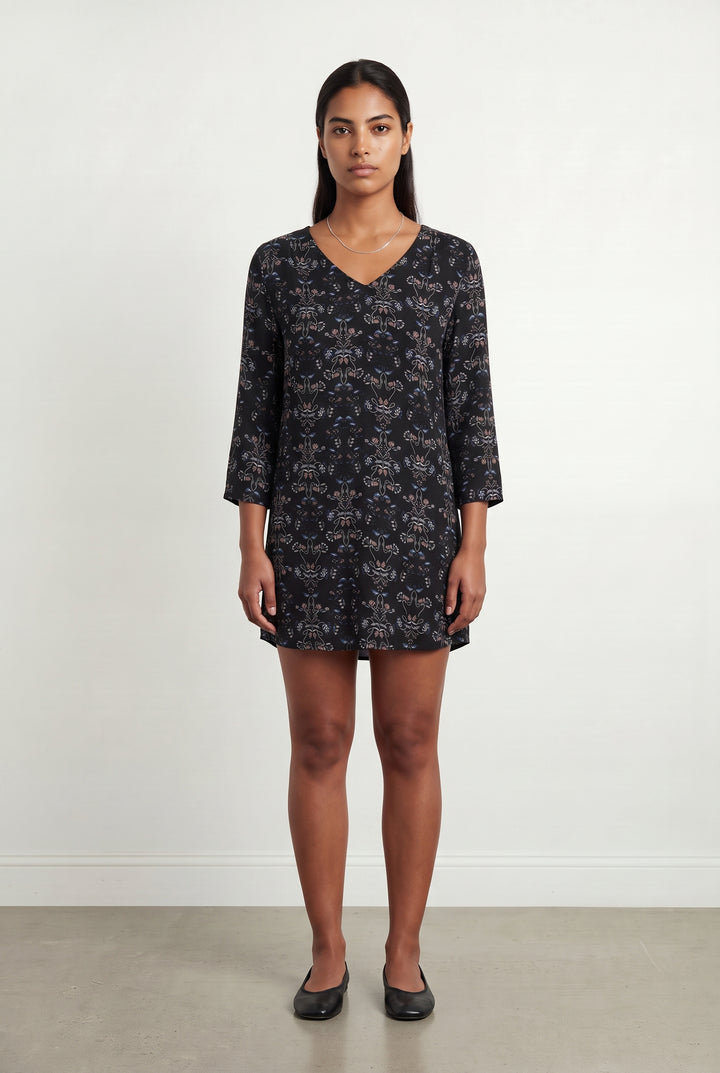 Robe Courte Noire et Bleue - Taille L/40 de la marque Suncoo | PARAD49292 - Vendu par Paradigme - Image 1
