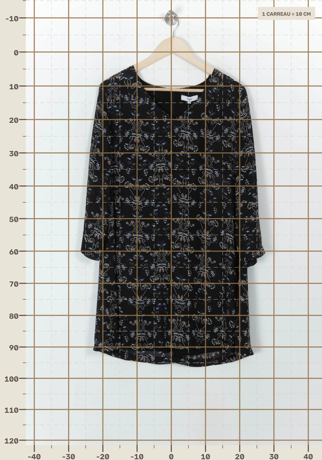 Robe Courte Noire et Bleue - Taille L/40 de la marque Suncoo | PARAD49292 - Vendu par Paradigme - Image 4