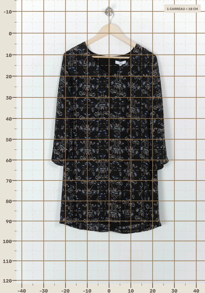 Robe Courte Noire et Bleue - Taille L/40 de la marque Suncoo | PARAD49292 - Vendu par Paradigme - Image 4