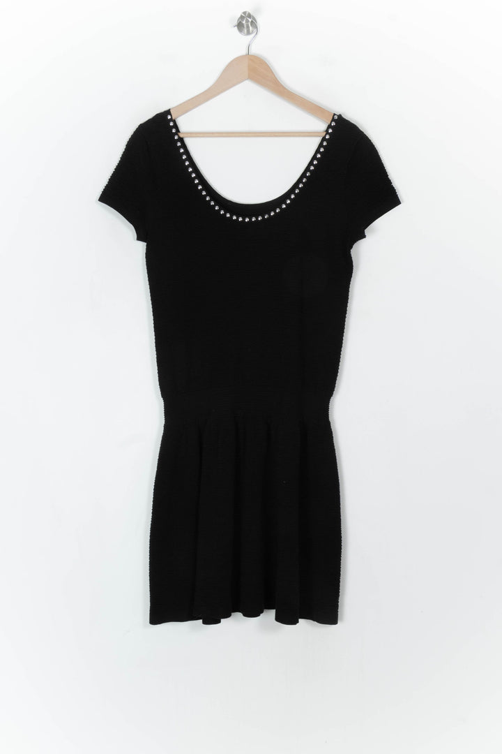 Robe Courte Noire - Taille M/38 de la marque Sandro | PARAD49293 - Vendu par Paradigme - Image 5