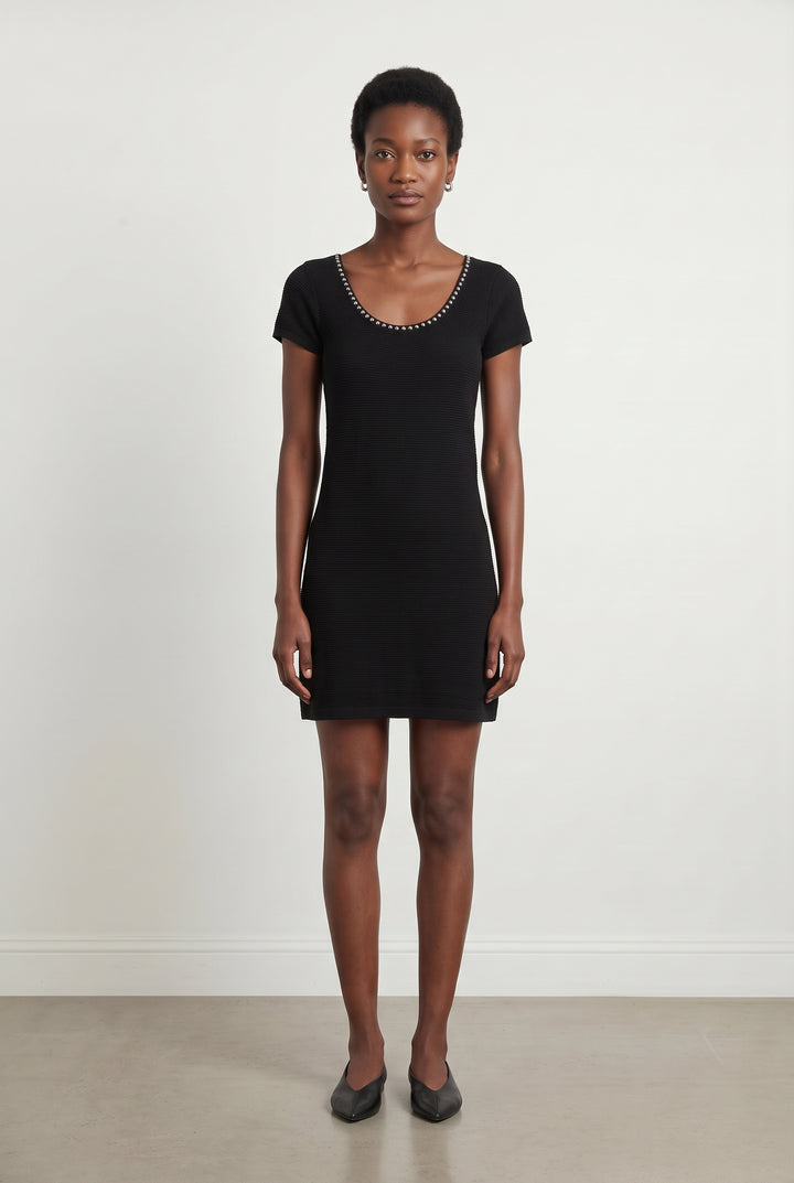 Robe Courte Noire - Taille M/38 de la marque Sandro | PARAD49293 - Vendu par Paradigme - Image 1