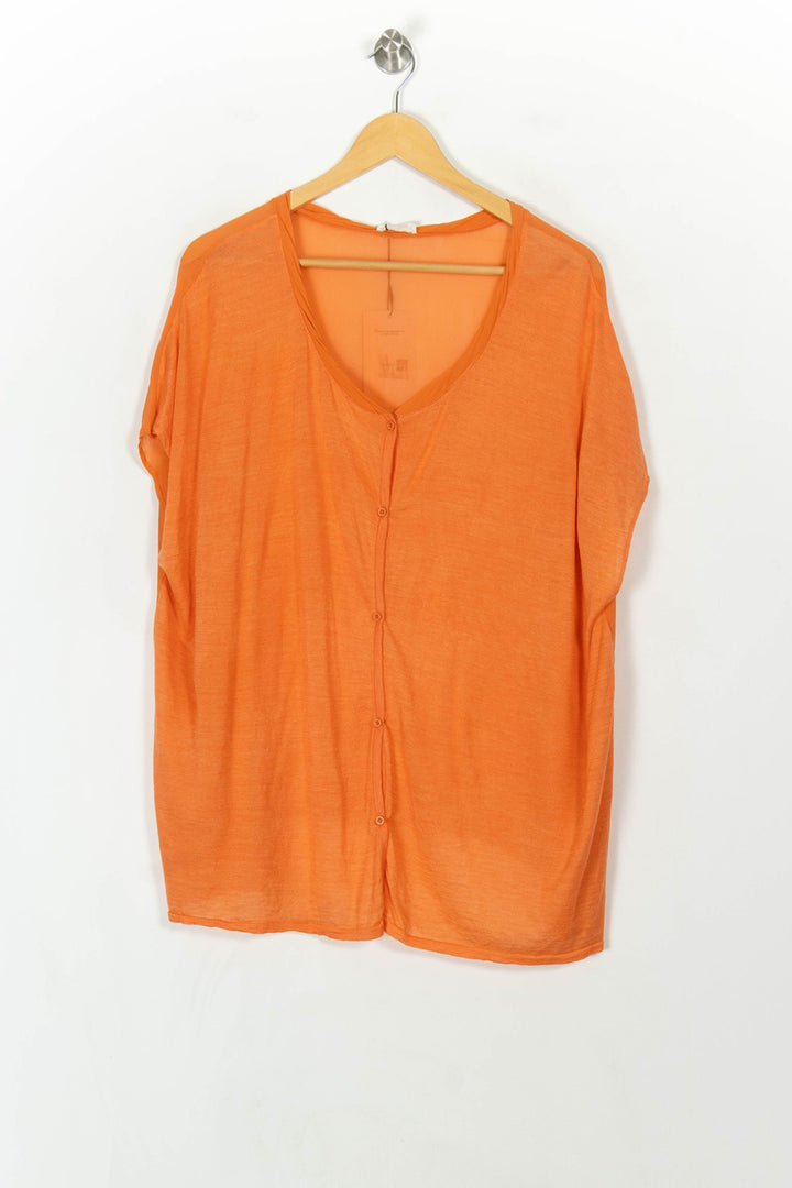 Gilet Orange - Taille M/38 de la marque American Vintage | PARAD49296 - Vendu par Paradigme - Image 2