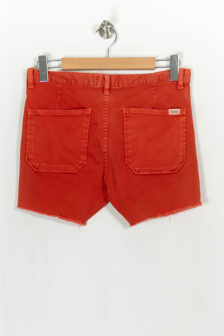 Short en Jean Rouge - Taille M/38 de la marque ba&amp;sh | PARAD49298 - Vendu par Paradigme - Image 5