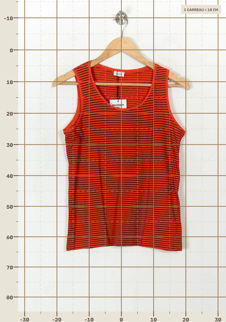 Débardeur Rouge et Noir - Taille M/38 de la marque Pablo | PARAD49302 - Vendu par Paradigme - Image 4