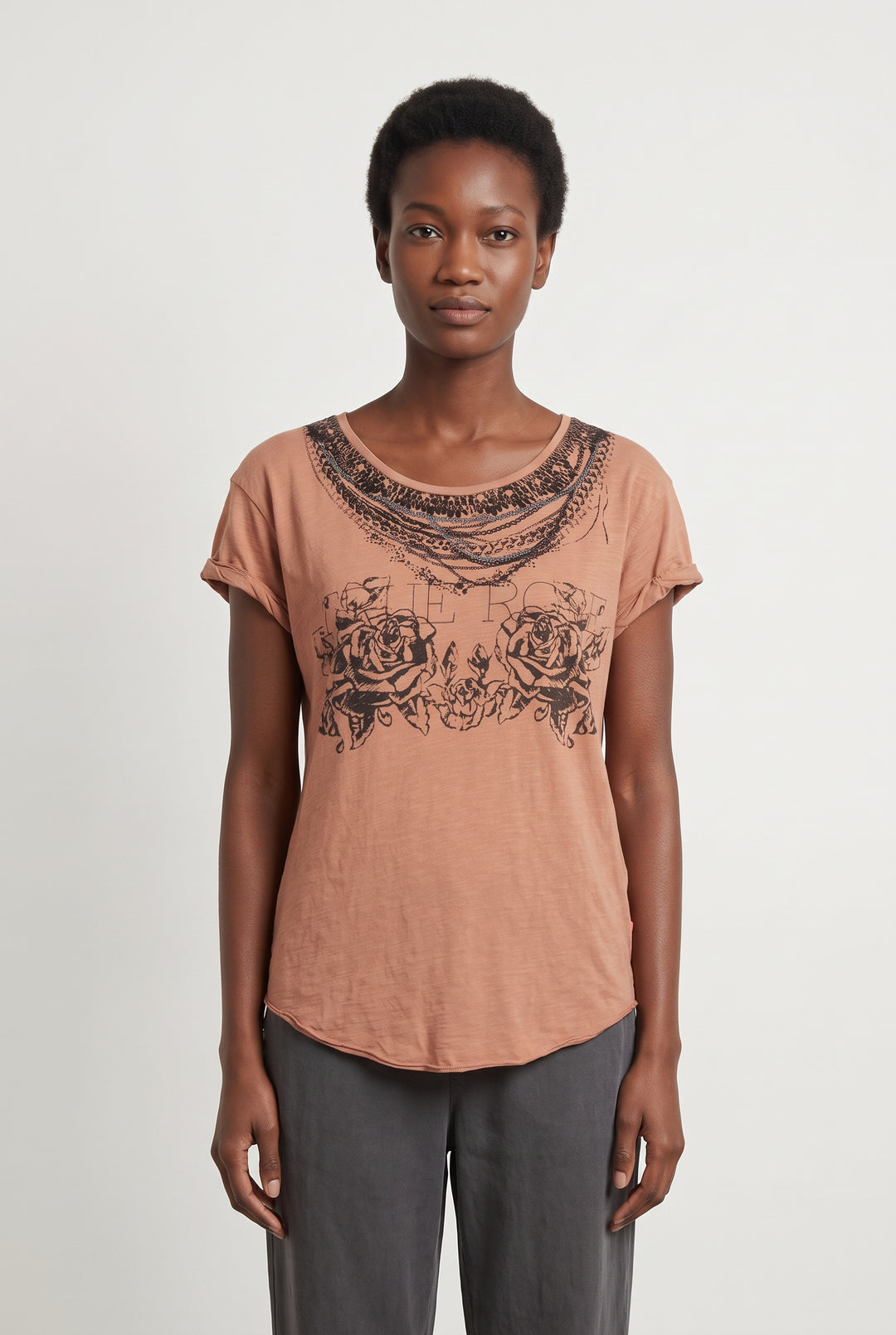 Tee-shirt Rose - Taille M/38 de la marque Léon &amp; Harper | PARAD49303 - Vendu par Paradigme - Image 1