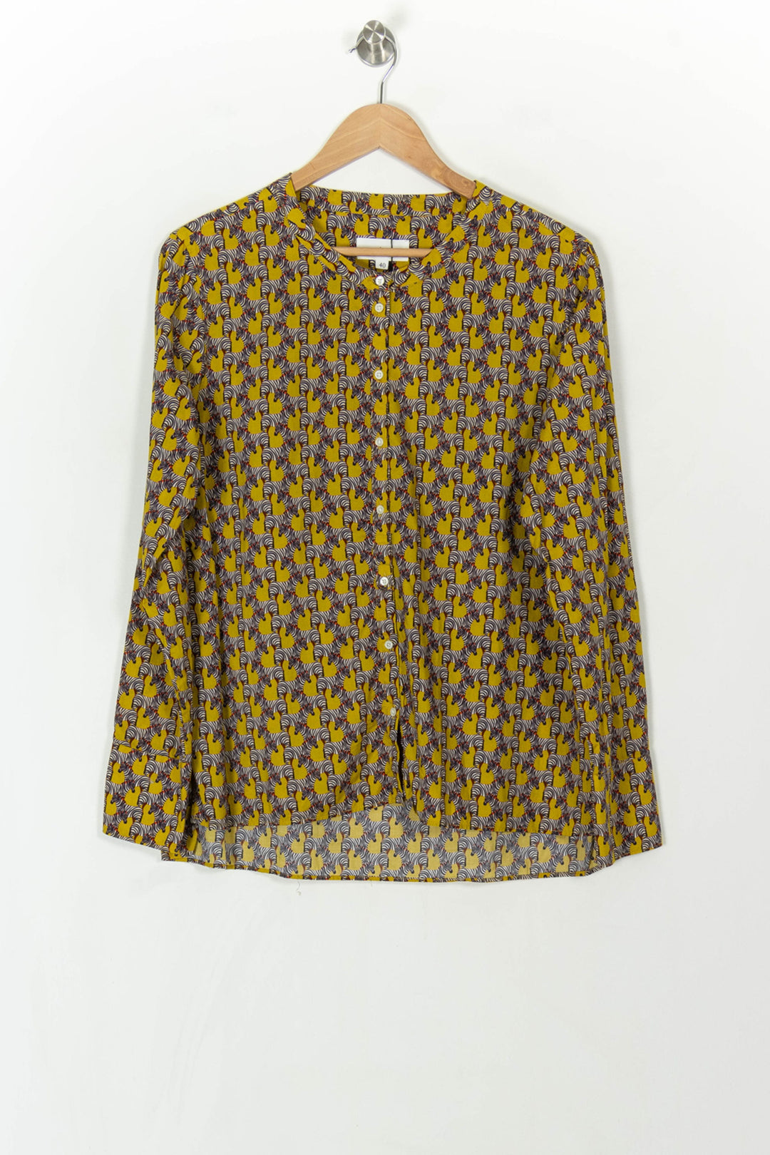 Blouse Jaune et Noir - Taille L/40 de la marque Chloé Stora | PARAD49307 - Vendu par Paradigme - Image 2