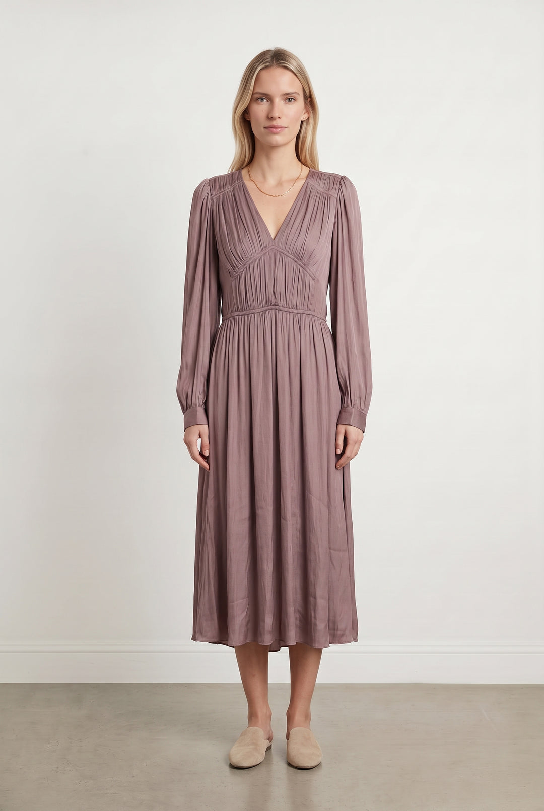 Robe Longue Violette - Taille M/38 de la marque The Kooples | PARAD49325 - Vendu par Paradigme - Image 1